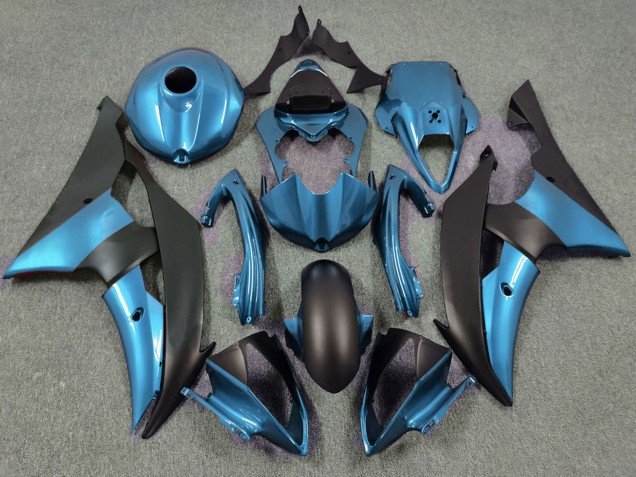 2008-2016 Blue Matte Black Yamaha R6 Motorcycle Fairings
