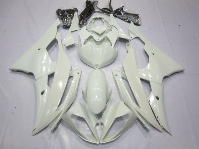 2008-2016 Pearl White Yamaha R6 Motorcycle Fairings