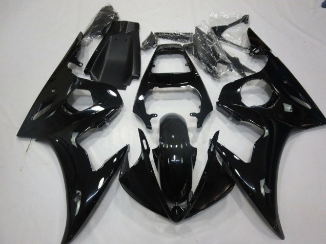 2005 Glossy Black Yamaha R6 Motorcycle Fairings