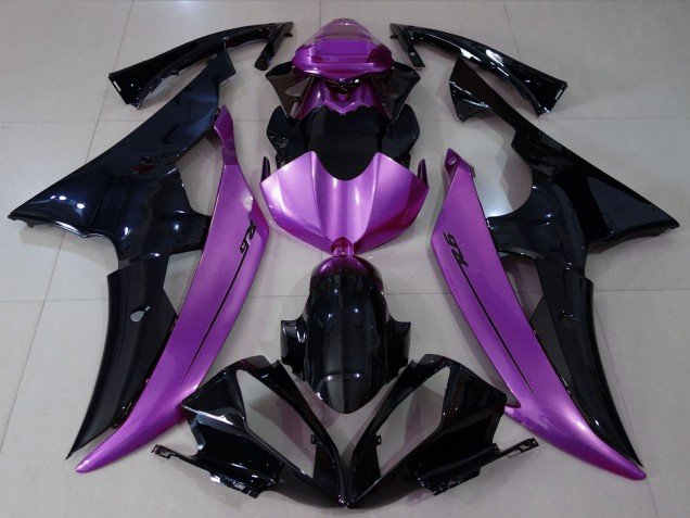 2008-2016 Purple Glossy Black Yamaha R6 Motorcycle Fairings