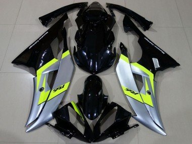2008-2016 Silver Neon Green Glossy Black Yamaha R6 Motorcycle Fairings