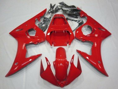 2003-2004 Glossy Red Yamaha R6 Motorcycle Fairings