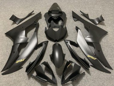 2008-2016 Matte Grey Black Gold Decals Yamaha R6 Motorcycle Fairings