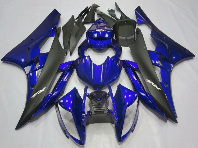 2006-2007 Blue Matte Black Yamaha R6 Motorcycle Fairings