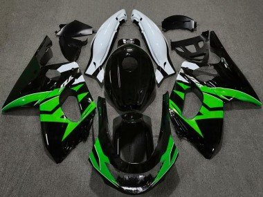 1996-2007 Glossy Black Green White Yamaha YZF600 Motorcycle Fairings