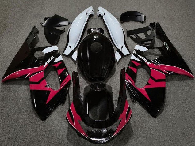 1996-2007 Glossy Black Pink White Yamaha YZF600 Motorcycle Fairings
