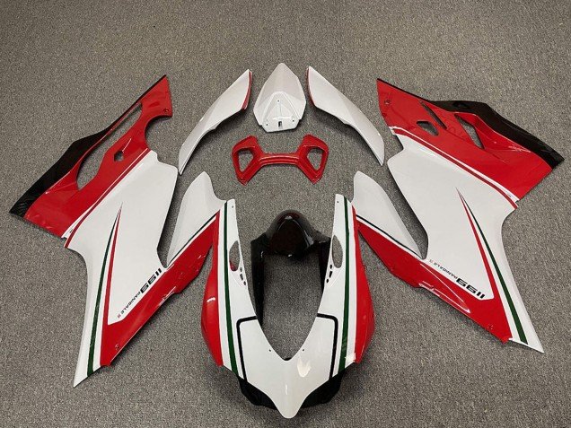 2011-2014 White Red Black Green Ducati 1199 Motorcycle Fairings