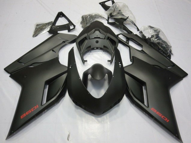 2007-2014 Matte Black Ducati 1098 Motorcycle Fairing