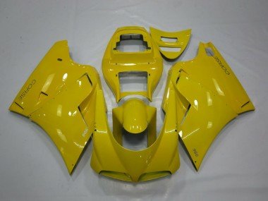 1993-2005 Yellow Ducati 996 Motorcycle Fairings