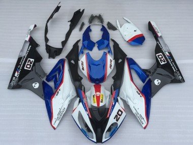 2017-2018 White Blue Red Glossy Black OEM Style BMW S1000RR Motorcycle Fairings