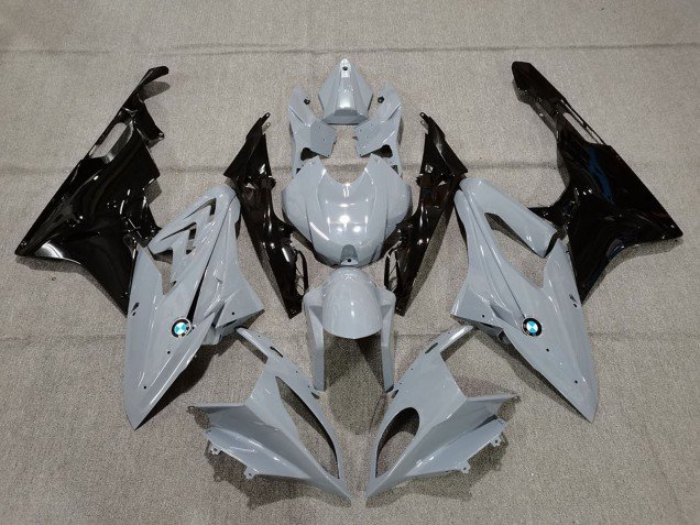2015-2016 Nardo Grey Glossy Black BMW S1000RR Motorcycle Fairings