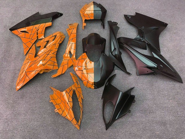 2015-2016 Orange Matte Black Split BMW S1000RR Motorcycle Fairings