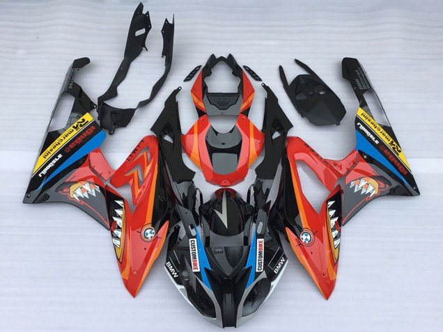 2015-2016 Red Glossy Black Shark BMW S1000RR Motorcycle Fairings