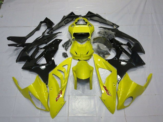 2009-2014 Yellow Glossy Black BMW S1000RR Motorcycle Fairings
