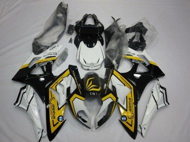2009-2014 White Yellow Glossy Black BMW S1000RR Motorcycle Fairings