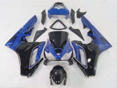 2006-2008 Blue Glossy Black Triumph Daytona 675 Motorcycle Fairings