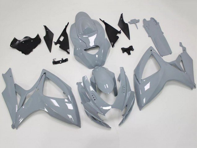 2006-2007 Nardo Grey Suzuki GSXR 600 / GSXR 750 Motorcycle Fairing Kits