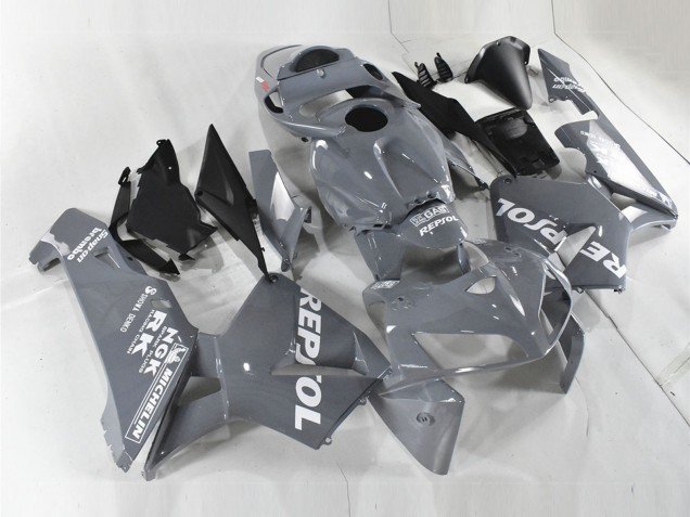 2005-2006 Nardo Grey White Repsol Honda CBR600RR Motorcycle Fairings