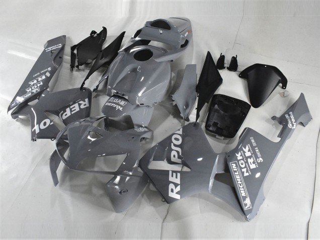 2005-2006 Nardo Grey White Repsol Honda CBR600RR Motorcycle Fairings