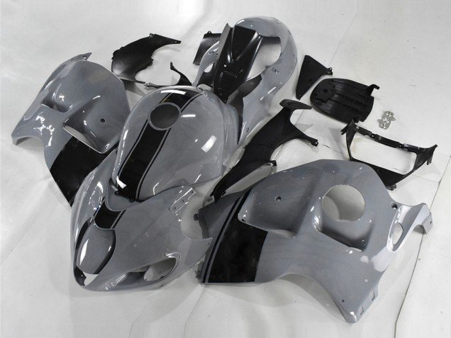 1996-2007 Nardo Grey Black No Decal Suzuki GSXR 1300 Hayabusa Motorcycle Fairings