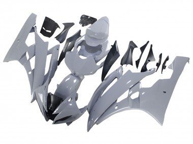 2006-2007 Nardo Grey Yamaha YZF 600 R6 Motorcycle Fairings