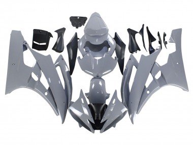 2006-2007 Nardo Grey Yamaha YZF 600 R6 Motorcycle Fairings