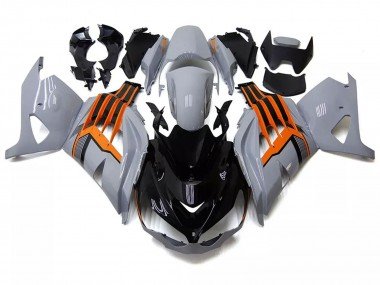 2012-2024 Nardo Grey Orange Black Kawasaki ZX14R ZZR1400 Motorcycle Fairings