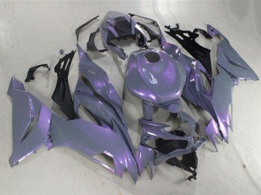 2019-2022 Chameleon Grey Dazz Pearl Purple Kawasaki ZX6R Motorcycle Fairings