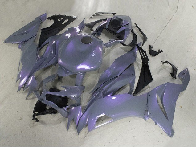 2019-2022 Chameleon Grey Dazz Pearl Purple Kawasaki ZX6R Motorcycle Fairings