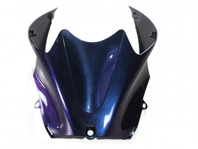 2006-2011 Chameleon Blue Purple Kawasaki ZX14R ZZR1400 Motorcycle Fairings