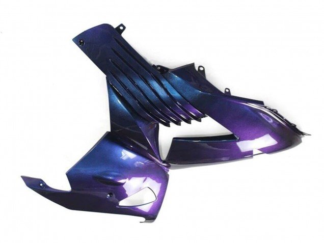 2006-2011 Chameleon Blue Purple Kawasaki ZX14R ZZR1400 Motorcycle Fairings