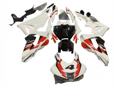2020-2023 White Red Glossy Black 4 Honda CBR1000RR-R Motorcycle Fairings