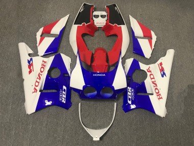 1987-1989 White Red Blue Honda CBR400RR NC23 Motorcycle Fairing