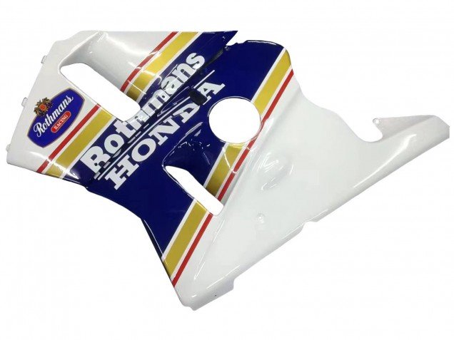1987-1989 White Yellow Blue Rothmans Honda CBR400RR NC23 Motorcycle Fairings