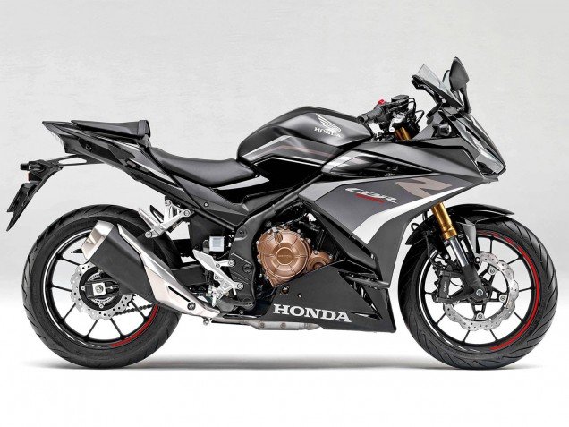 2022 White Matte Black Honda CBR400R Motorcycle Fairings