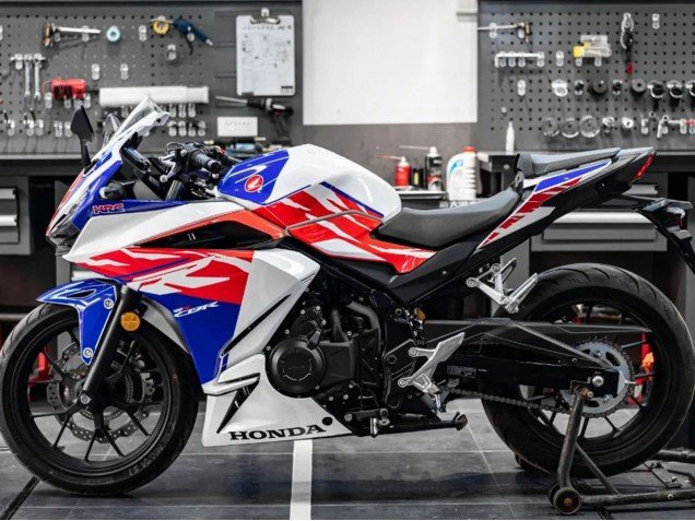 2022 White Red Blue Honda CBR400R Motorcycle Fairing