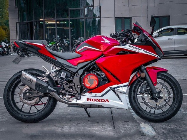 2022 Red White Honda CBR400R Motorcycle Fairings