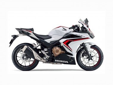 2022 White Red Glossy Black Honda CBR400R Motorcycle Fairings