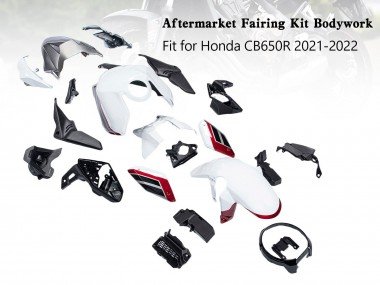 2019-2022 White Black Red Honda CB650R Motorcycle Fairings