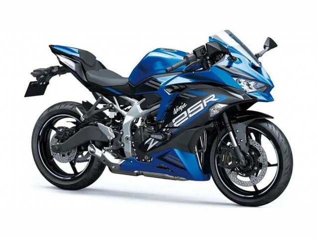 2019-2025 Blue White Matte Black Kawasaki ZX25R ZX-25R Motorcycle Fairings