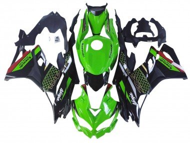 2019-2025 Green Black Red Honeycomb Kawasaki ZX25R ZX-25R Motorcycle Fairings