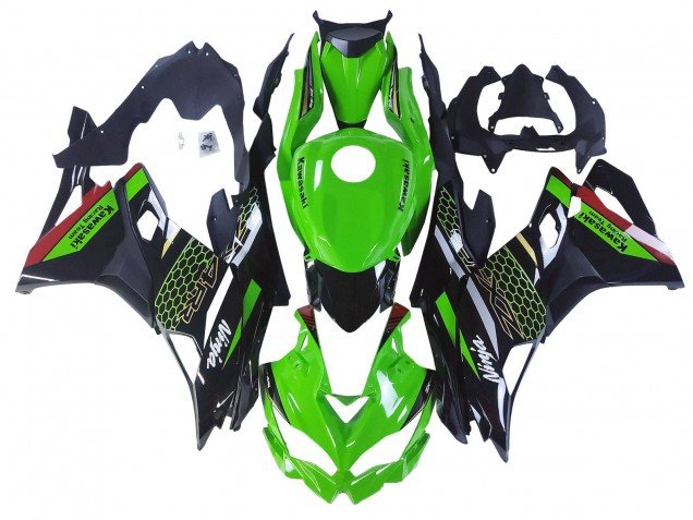 2019-2025 Green Black Red Honeycomb Kawasaki ZX25R ZX-25R Motorcycle Fairings