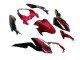 2018-2024 Candy Red Glossy Black Kawasaki Z400 Motorcycle Fairings