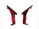 2018-2024 Candy Red Glossy Black Kawasaki Z400 Motorcycle Fairings