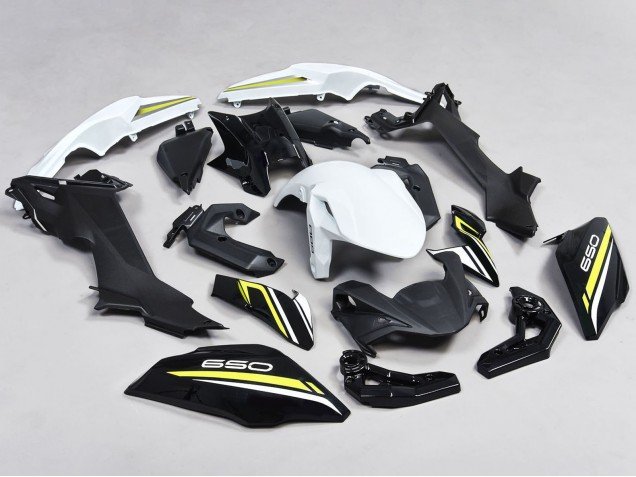 2017-2019 Black White Yellow Kawasaki Ninja Z650 Motorcycle Fairings