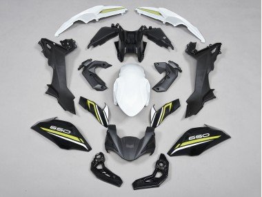2017-2019 Black White Yellow Kawasaki Ninja Z650 Motorcycle Fairings