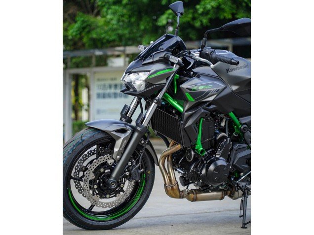 2020-2023 Black Green Kawasaki Ninja Z650 Motorcycle Fairings