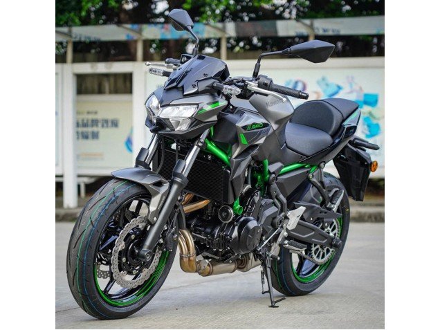 2020-2023 Black Green Kawasaki Ninja Z650 Motorcycle Fairings