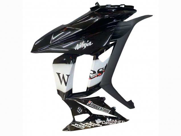 2010-2016 Glossy Black Gold White Mobil West Kawasaki Z1000SX Motorcycle Fairings