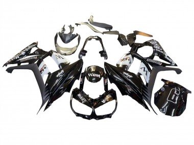 2010-2016 Glossy Black Gold White Mobil West Kawasaki Z1000SX Motorcycle Fairings